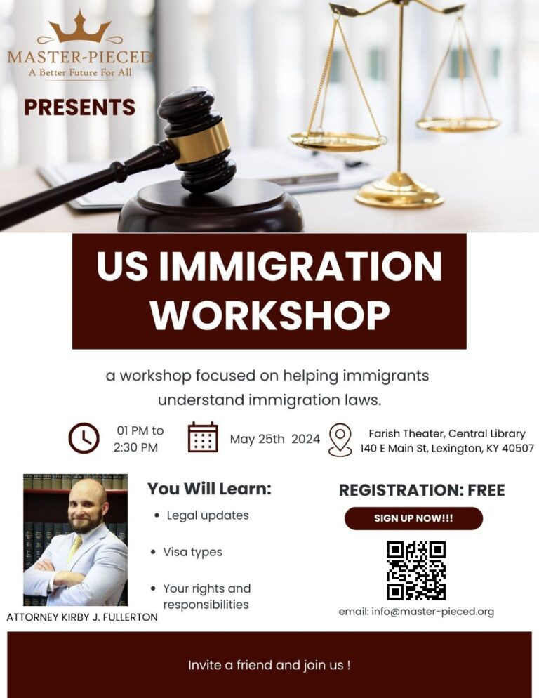 Immigration Updates Workshop at Master-Pieced Inc.